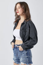 Load image into Gallery viewer, Eloise Balloon Sleeve Jean Jacket
