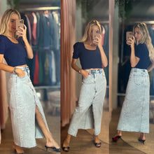 Load image into Gallery viewer, Cross Over High rise Maxi Skirt
