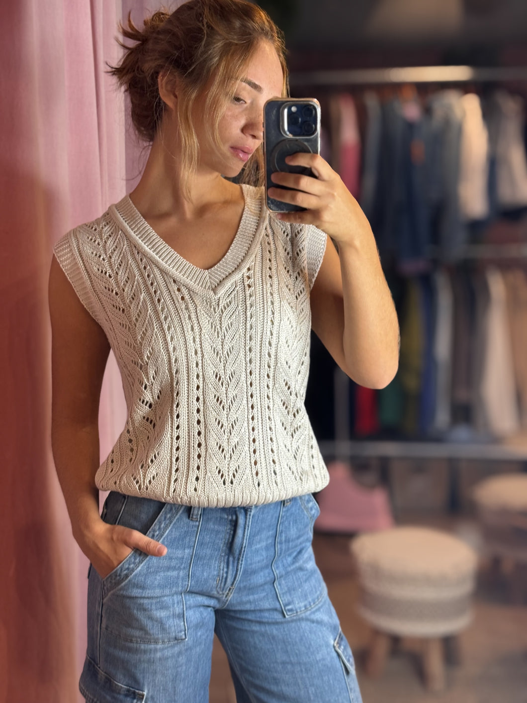 Honey Crochet Vest