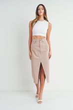 Load image into Gallery viewer, Lorena Open Maxi Denim Skirt
