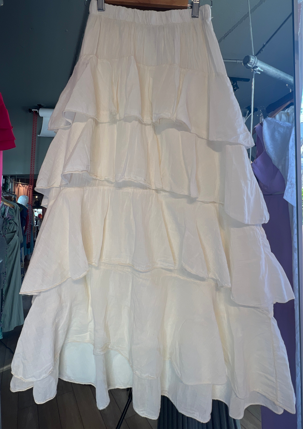 Liliana Layered Cotton Skirt