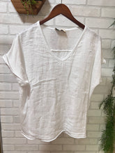 Load image into Gallery viewer, Jenna V Neck Linen Blouse
