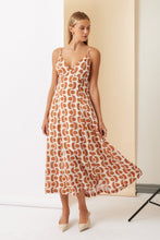 Load image into Gallery viewer, Florence Printed Open Back Maxi Dress
