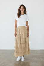 Load image into Gallery viewer, Caterina Tiered Cotton Skirt
