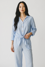 Load image into Gallery viewer, Verusca Tie Front Linen Shirt
