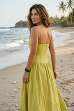 Load image into Gallery viewer, Aurora Linen Cotton Mix Midi Dress
