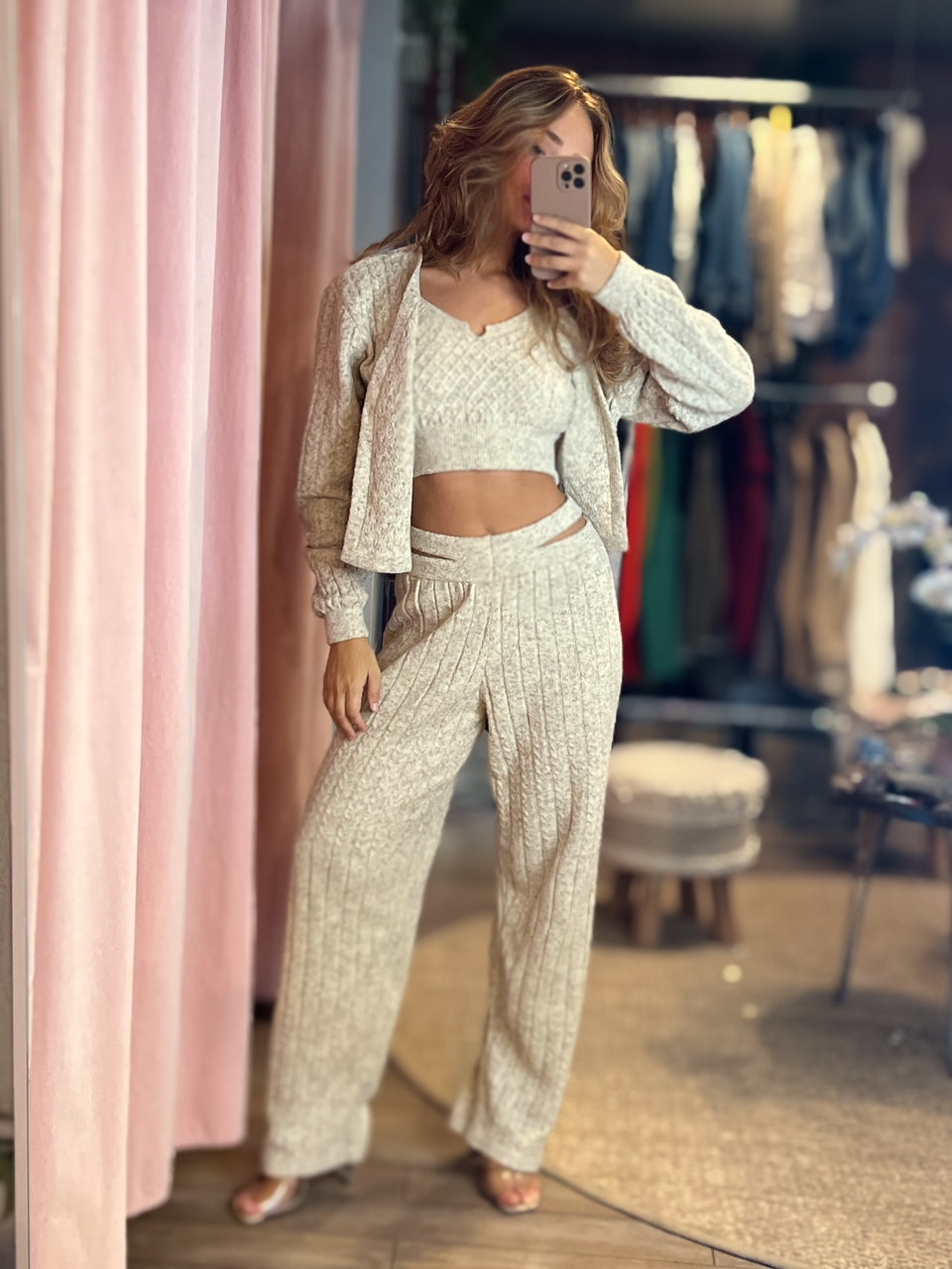 Chloe Tri Knit Set