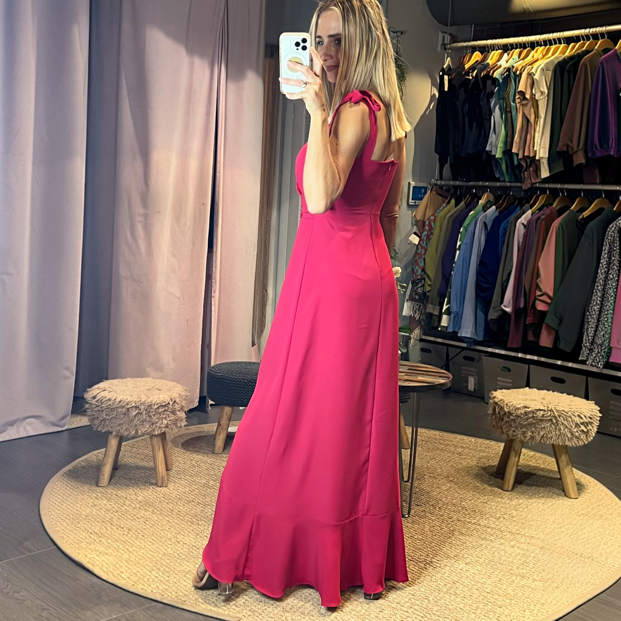 prom dress stores in miami Doral Formal – Aurora Boutique NO-OFFER Bow One Shoulder Satin adding a touch of Size:2XL-Tall