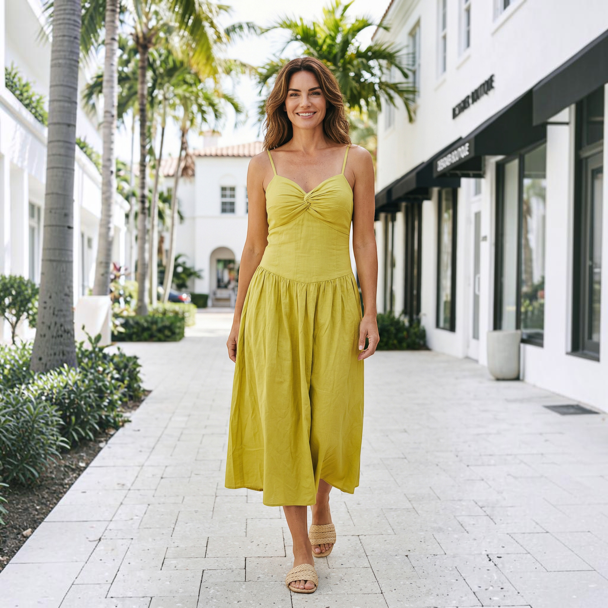 yellow linen midi dress Aurora Cotton Mix M Massimo Silk Gown Linen clothes dry quickly Color:NUDE/SILVER Cleo Plus Size Flapper