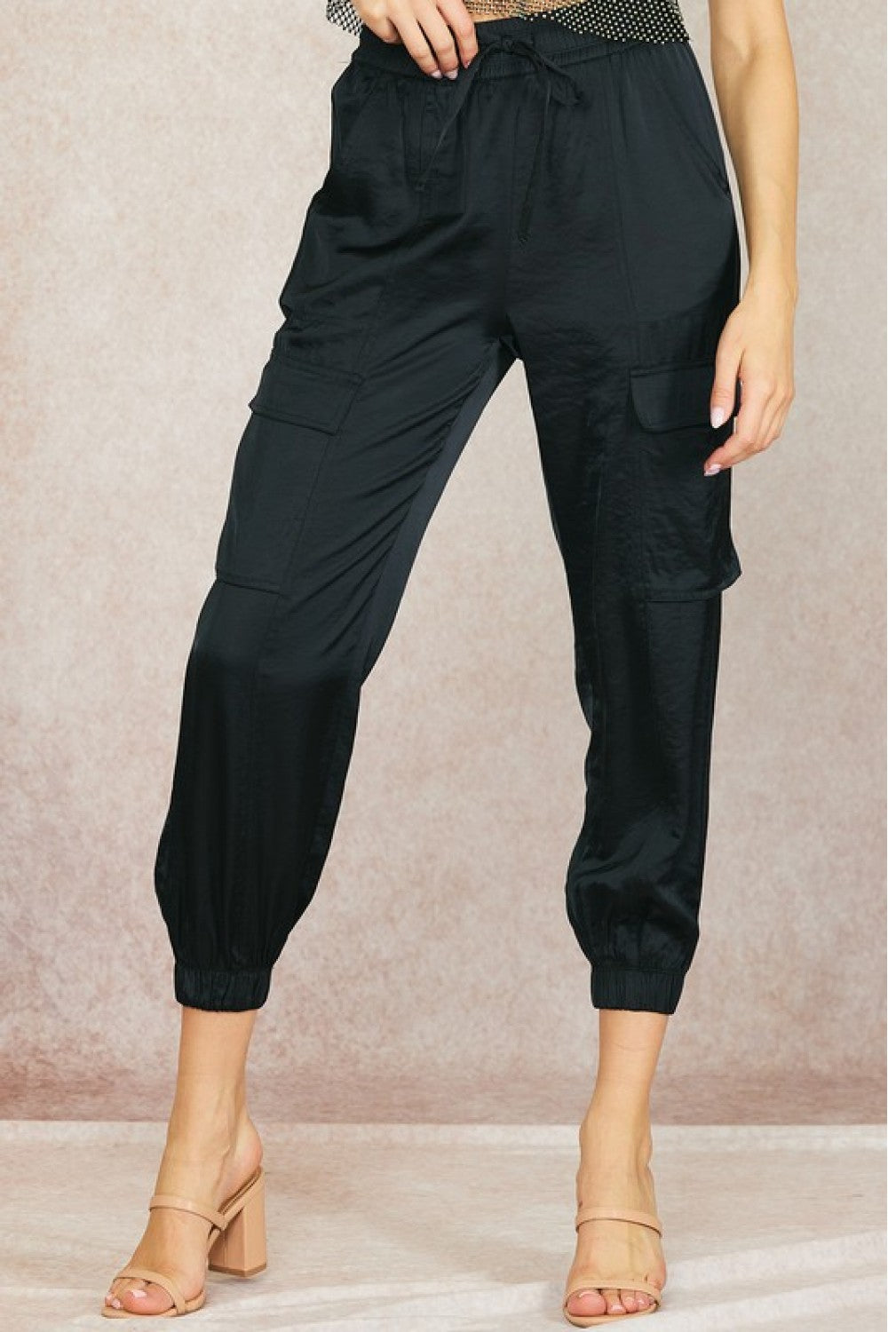 Frankie Satin Cargo Pants