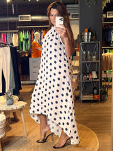 Load image into Gallery viewer, Polkadot Halter Linen Dress
