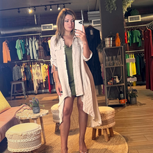 Load image into Gallery viewer, Leslie High Low Linen Cover Up

