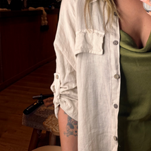 Load image into Gallery viewer, Leslie High Low Linen Cover Up
