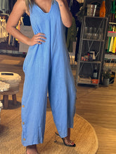 Load image into Gallery viewer, Gardenia Linen Jumpsuit

