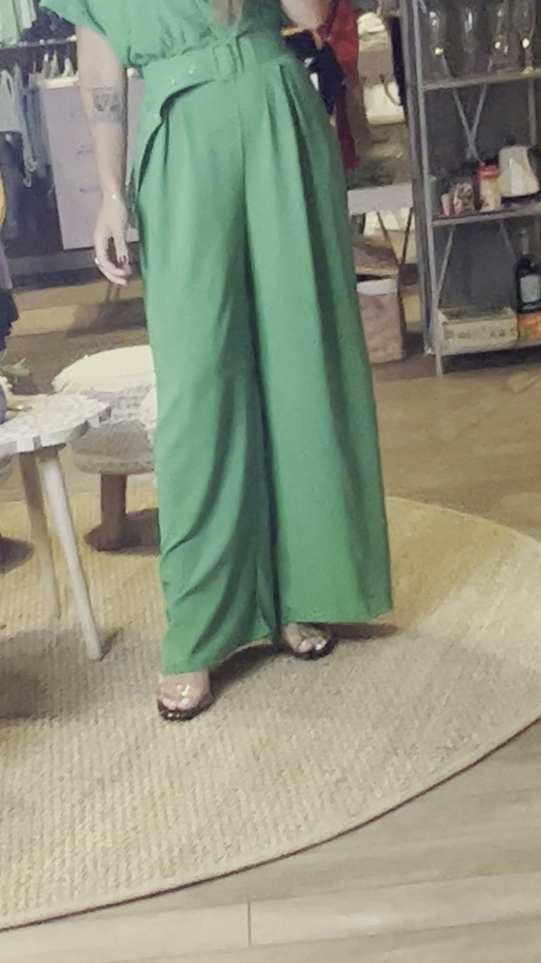 Ladies Green Jumpsuit