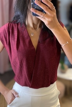 Load image into Gallery viewer, Sparkly V Neck Bodysuit
