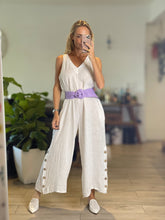 Load image into Gallery viewer, Elena Solid Color Linen Jumpsuit
