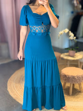 Load image into Gallery viewer, Princess Neckline Maxi Dress

