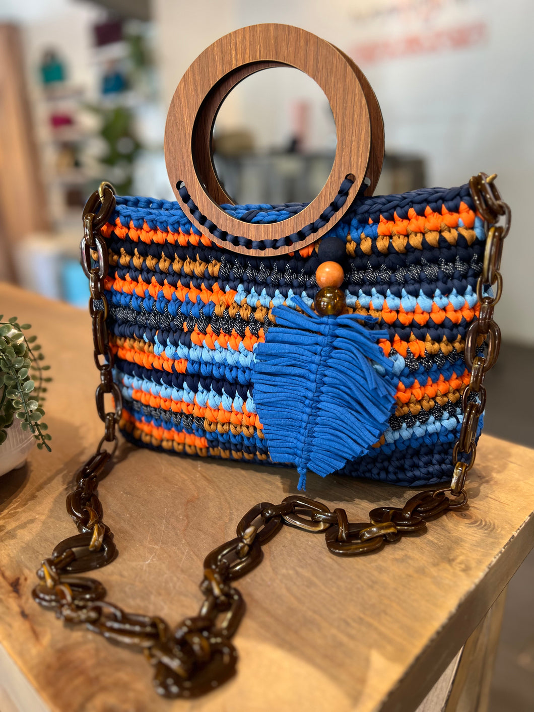 Ilhabela Hand-Made Crochet Hand Bag