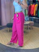 Load image into Gallery viewer, Gabriella Pocket Linen Pants with Belt
