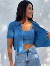 Load image into Gallery viewer, Ribbed Crop Top Set
