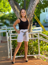 Load image into Gallery viewer, Patty Linen Shorts with Belt
