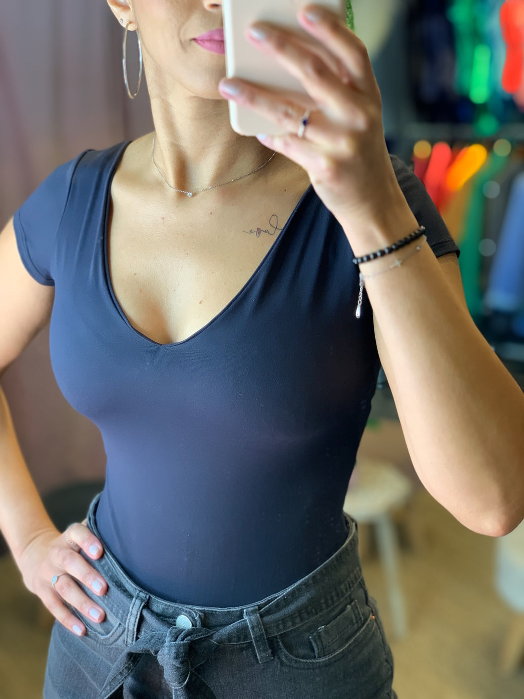 Janaina V-Neck Bodysuit